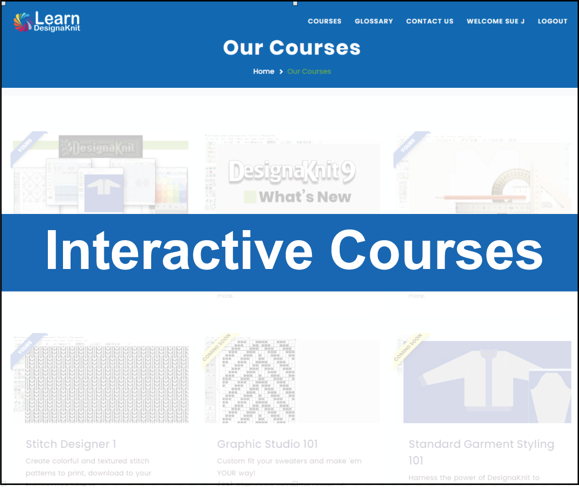 Learn DesignaKnit with interactive courses